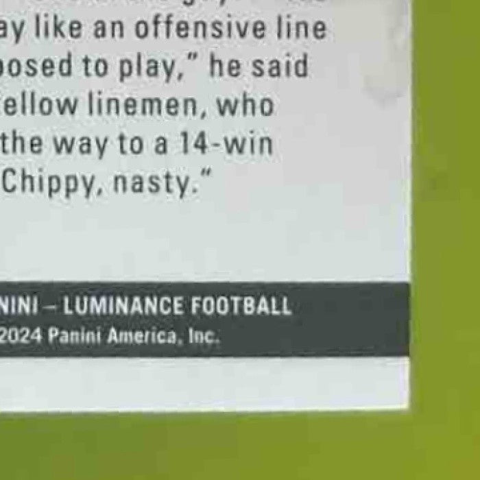 2024 Panini Luminance Troy Fautanu Red /25 #116 RC Pittsburgh Steelers