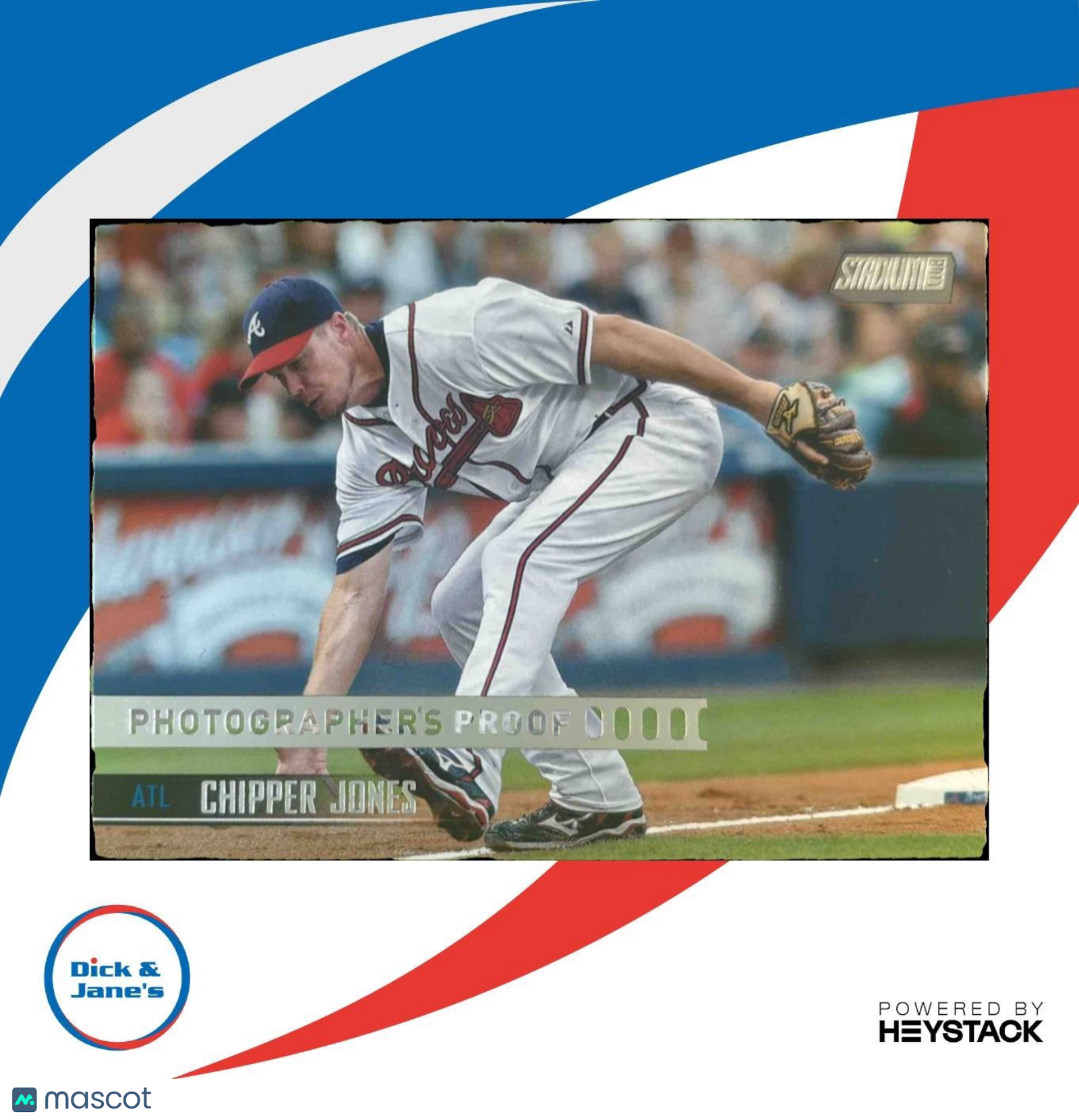 2021 Topps Stadium Club Chipper Jones Photographer's Proof #268 Atlanta Braves