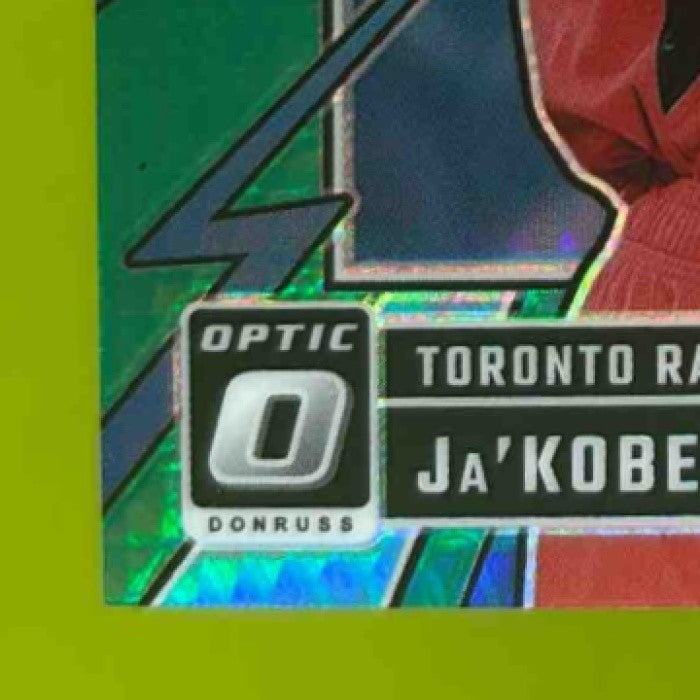 2024-25 Donruss Optic Ja'Kobe Walter My House Hyper Green /249 RC Raptors