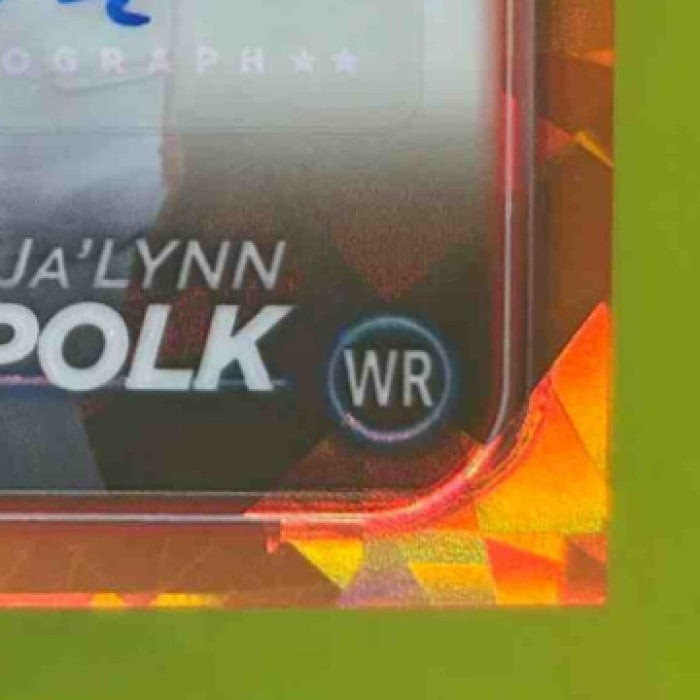 2024 Topps Chrome Sapphire Edition Ja'Lynn Polk Auto Orange /25 RC Patriots