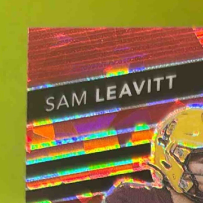 2025 Panini NSCC VIP Gold Packs Sam Leavitt Red Sparkle 53/99 Rated Prospect