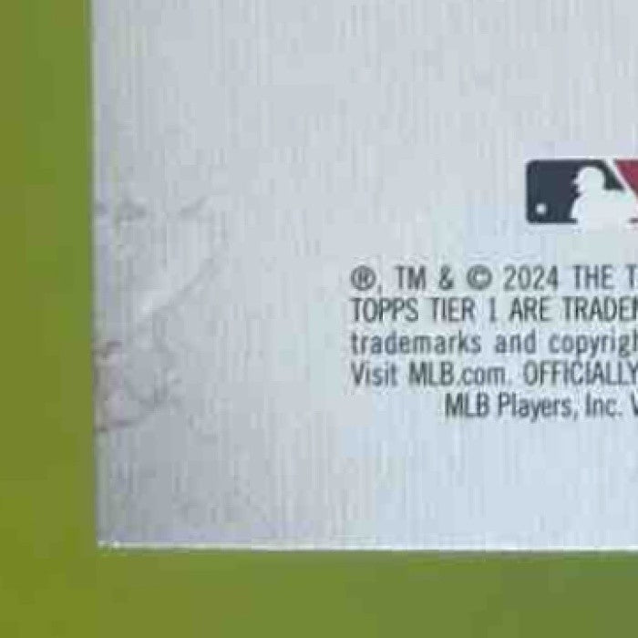 2024 Topps Tier One Everson Pereira Break Out Auto Blue /99 RC New York Yankees
