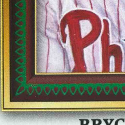 2022 Topps Gallery Bryce Harper Portrait Green 36/250 Philadelphia Phillies
