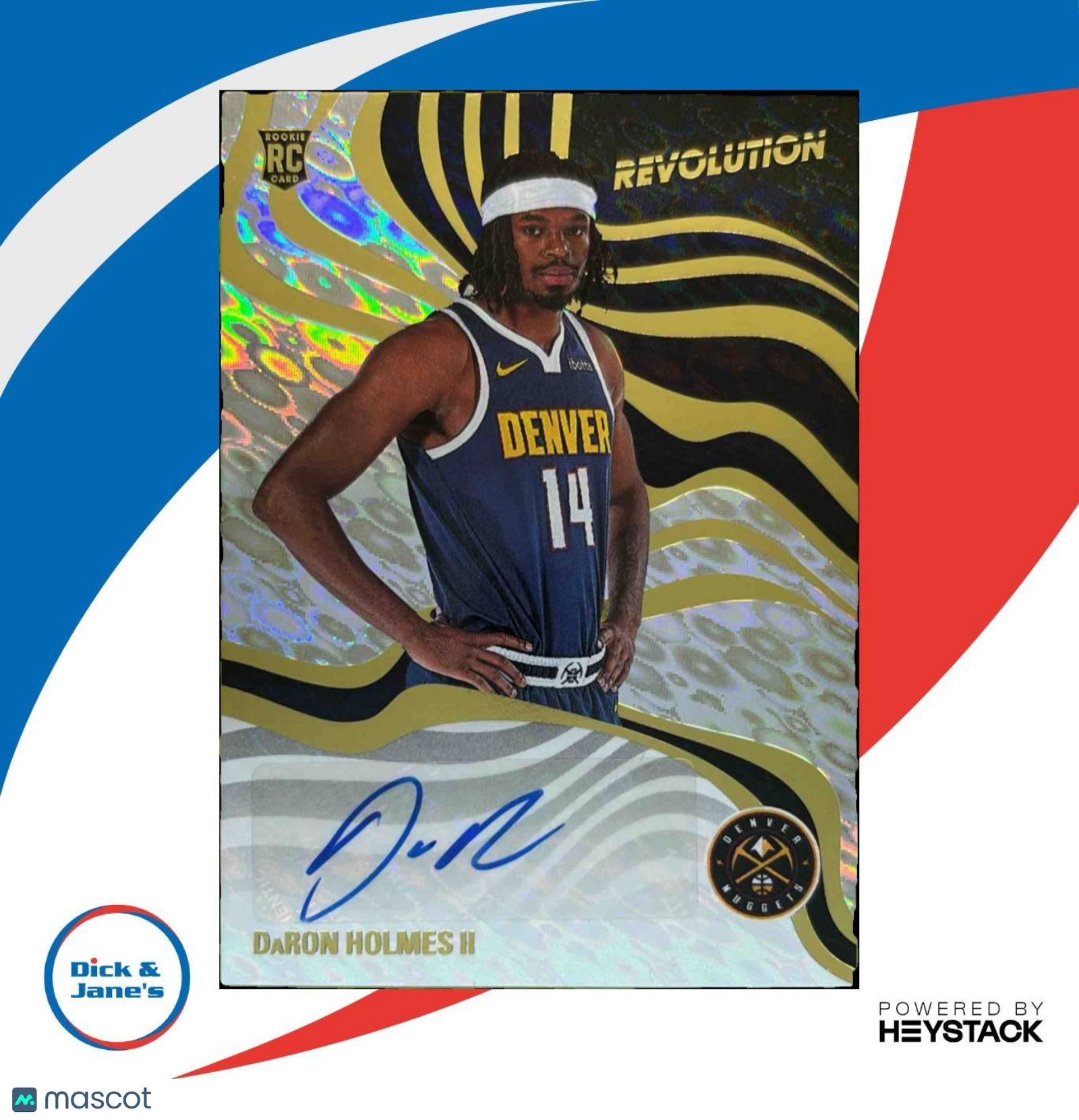 2024-25 Panini Revolution DaRon Holmes II Signature RC Auto Denver Nuggets