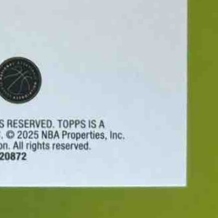 2025-26 Topps Yves Missi Red Holo Foil 1/5 #191 New Orleans Pelicans