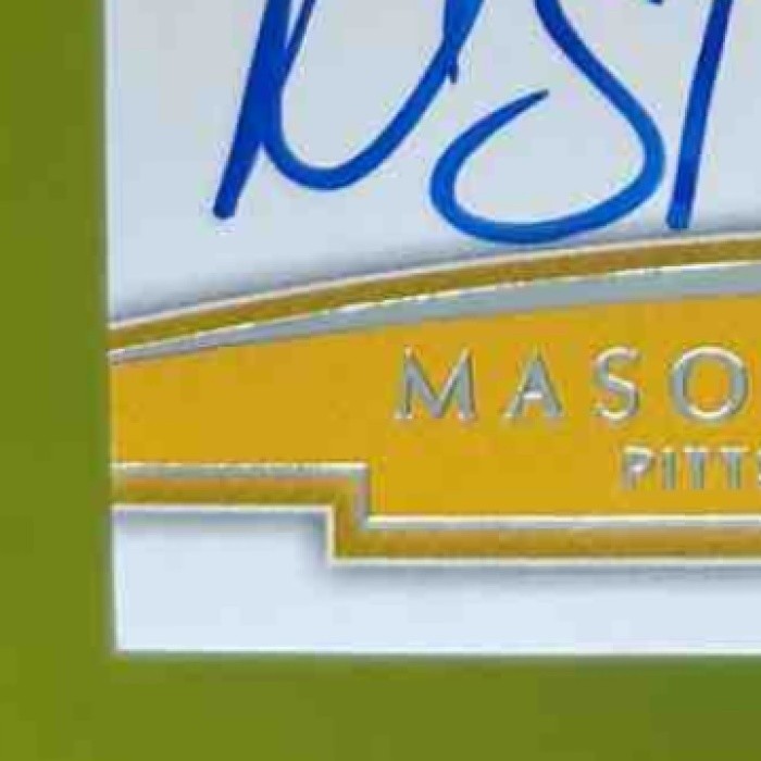 2018 National Treasures Mason Rudolph Rookie NFL Gear Patch Auto /49 RC Steelers
