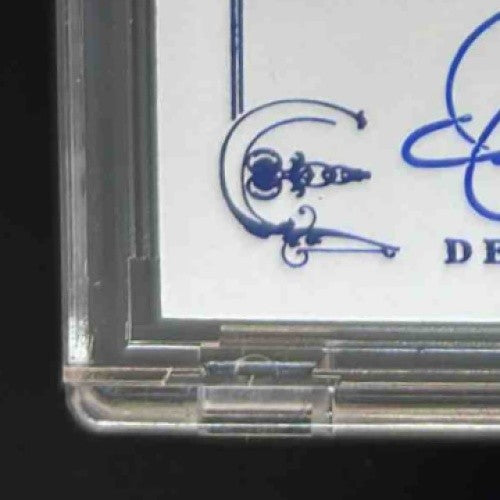 2014 Panini Hall of Fame 75th Dennis Eckersley Signatures Blue /25 Auto Red Sox