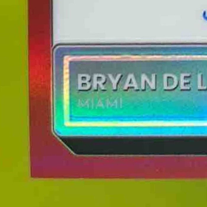 2022 Donruss Optic Bryan De La Cruz Red Auto /60 RC Miami Marlins