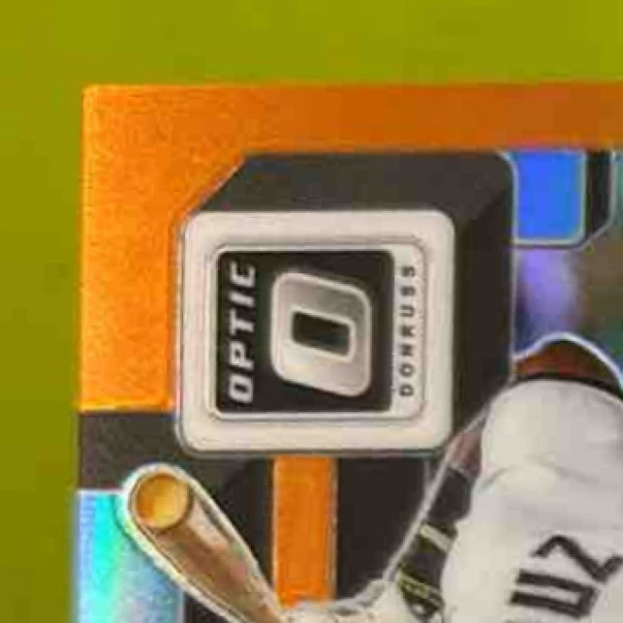 2022 Donruss Optic Bryan De La Cruz Orange Auto /125 RC Miami Marlins