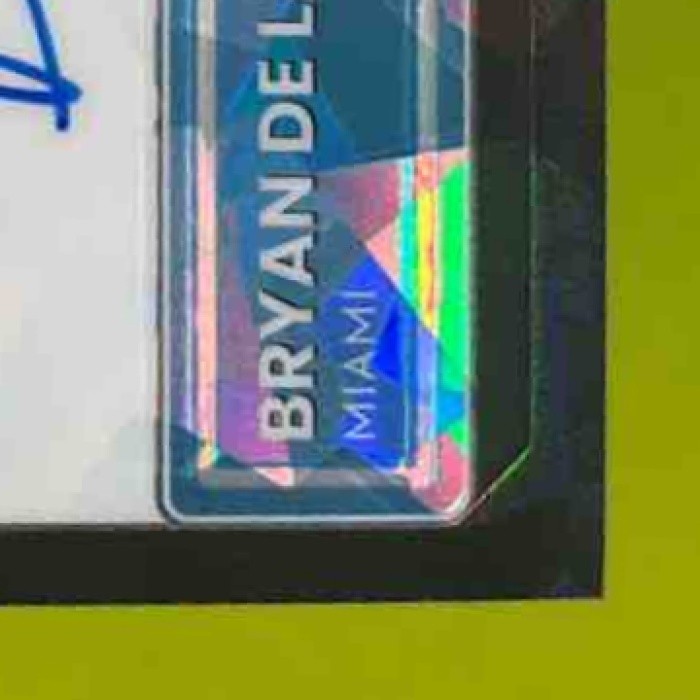 2022 Donruss Optic Bryan De La Cruz Black Cracked Ice Auto /30 RC Marlins