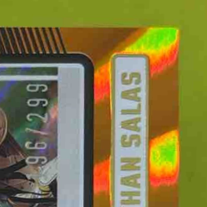 2024 Panini Donruss Ethan Salas Orange Laser 96/299 #124 San Diego Padres