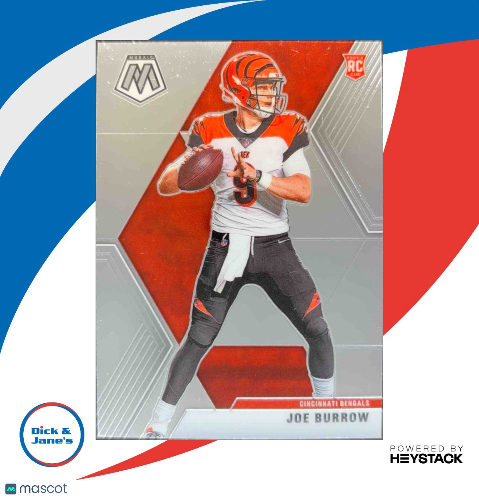 2020 Panini Mosaic Joe Burrow #201 RC Cincinnati Bengals