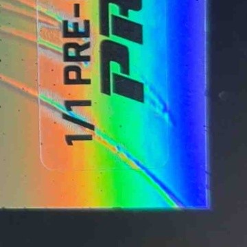 2024 Press Pass Premium Earl Campbell Reflector 1/1 Pre-Production Proof Oilers