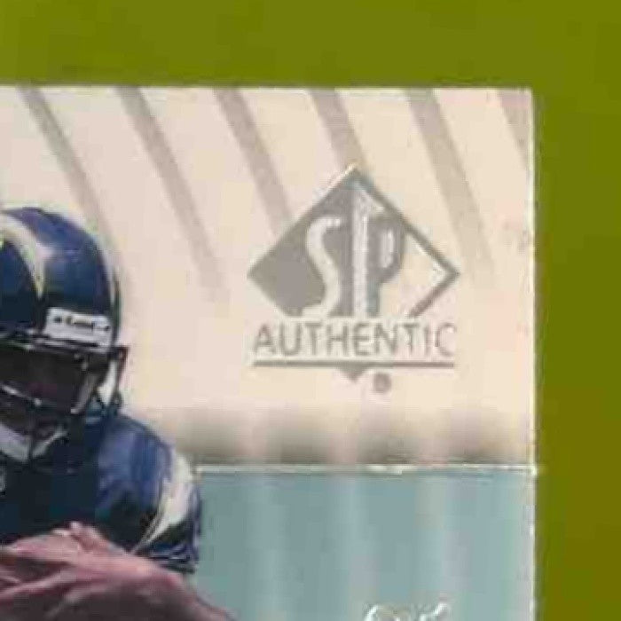2001 SP Authentic LaDainian Tomlinson /500 #120 MEM RC Future Watch Chargers