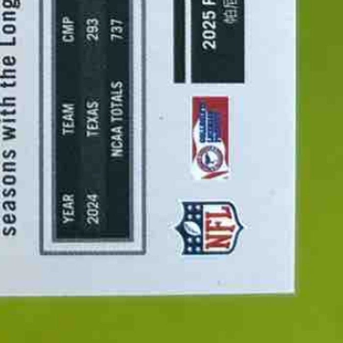 2025 Panini Luminance Quinn Ewers Vivid /10 #103 RC Miami Dolphins