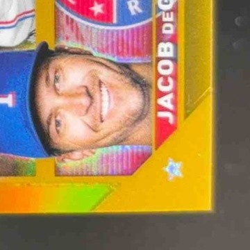 2023 Topps Chrome Jacob deGrom Gold Refractor 13/50 #12 Texas Rangers