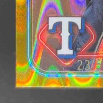 2024 Topps Chrome Marcus Semien Gold Raywave Refractor 23/50 #102 Texas Rangers