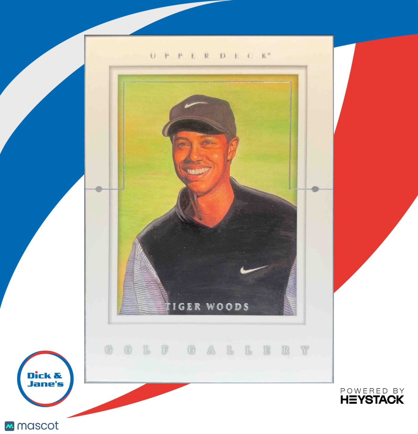 2001 Upper Deck Tiger Woods Gallery #GG4 Rookie Insert DJ1