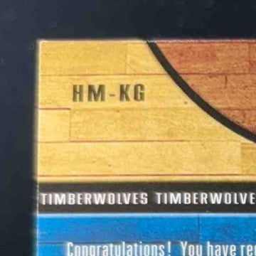 2006-07 Upper Deck Hardcourt Kevin Garnett Materials BLUE Minnesota Timberwolves