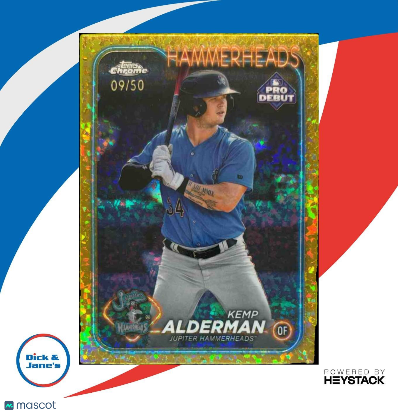 2024 Topps Pro Debut Kemp Alderman Chrome Gold Mini Diamond /50 #PDC-150