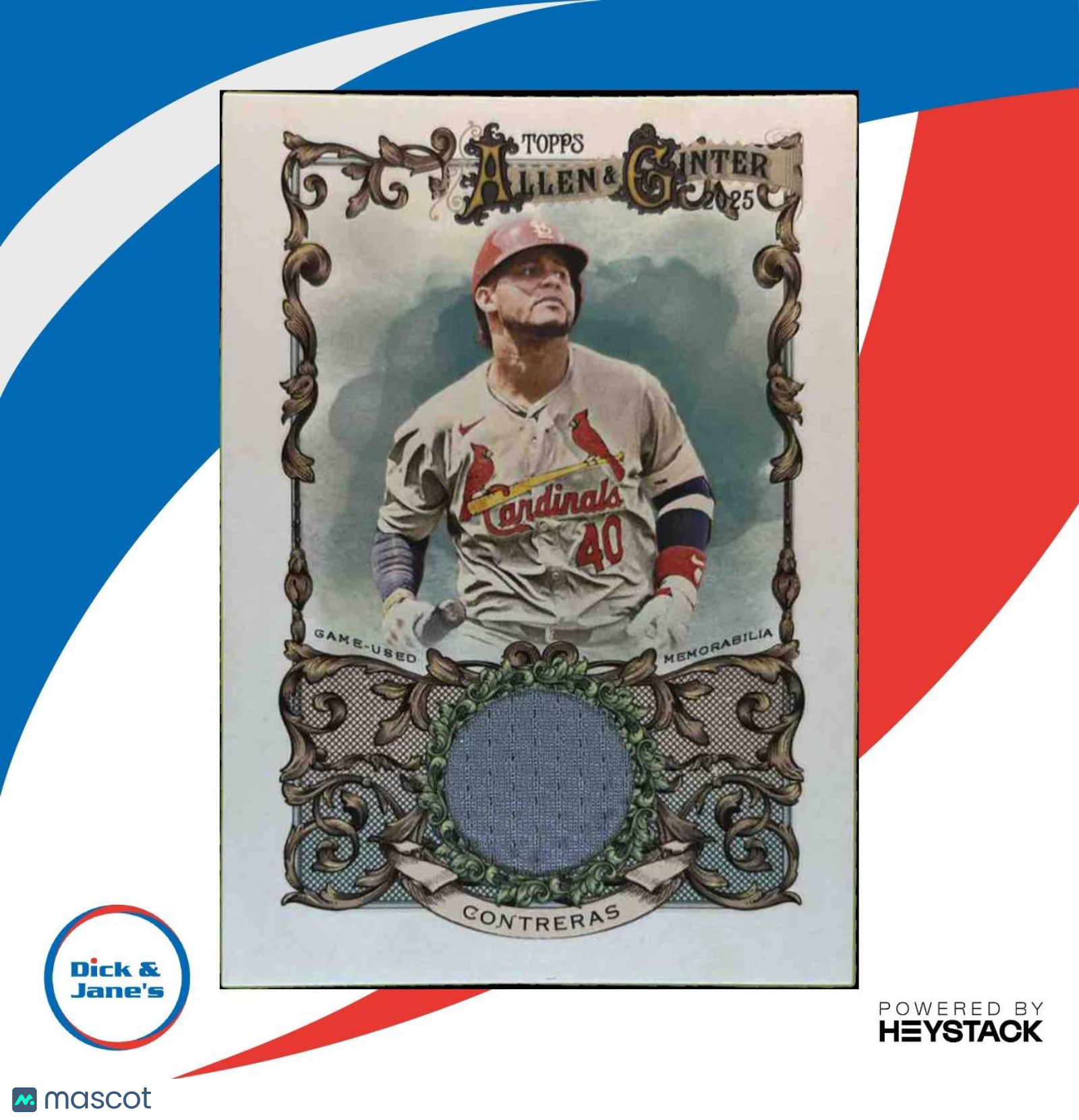 2025 Topps Allen & Ginter Willson Contreras Relics #AGR-WC St. Louis Cardinals