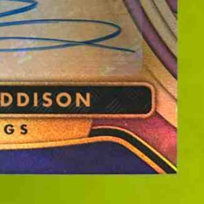 2023 Panini Gold Standard Jordan Addison Rookie Jersey Auto /24 RC Vikings