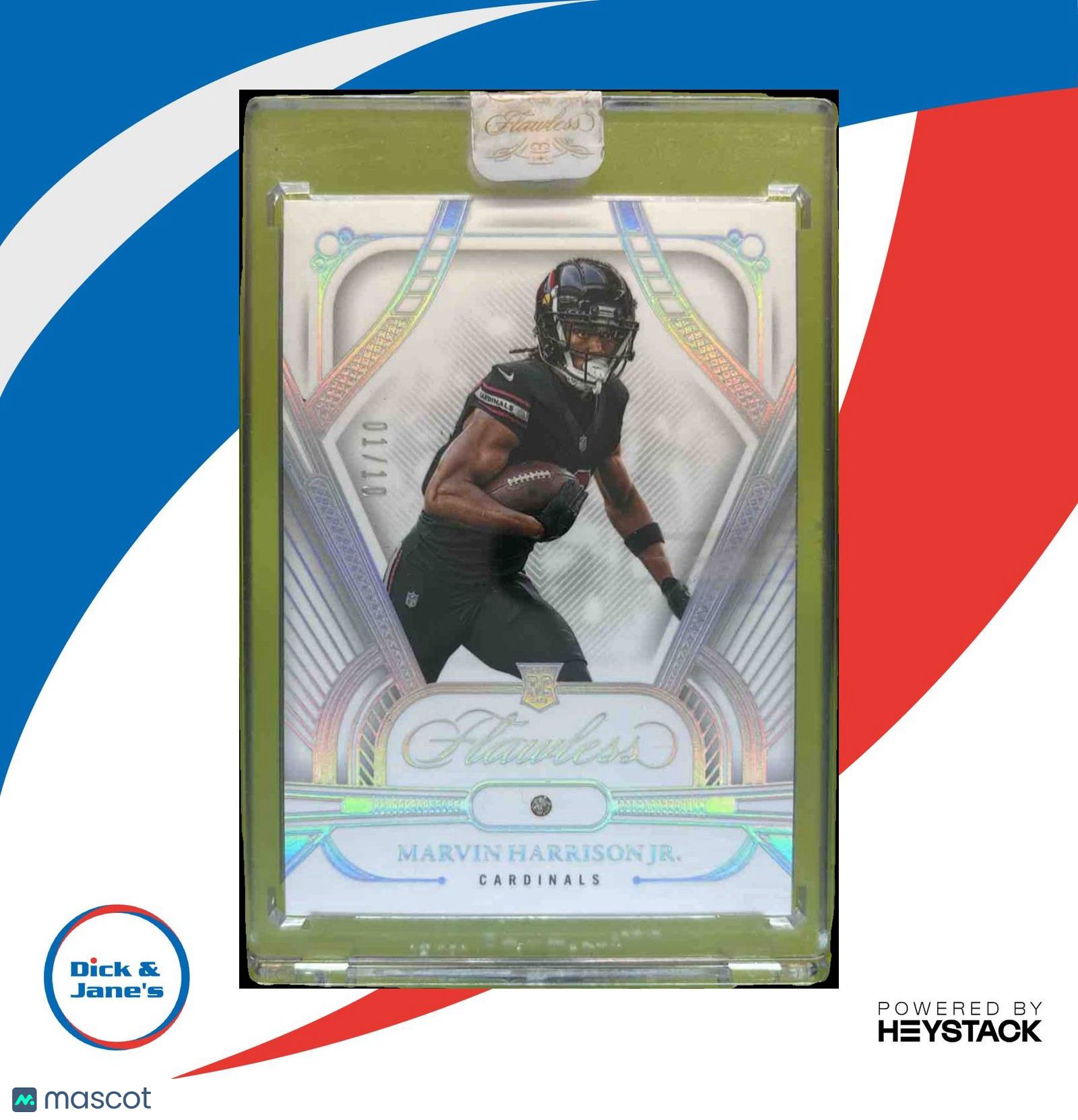 2024 Panini Flawless Marvin Harrison Jr. Rookies Diamond /10 #102 RC Cardinals