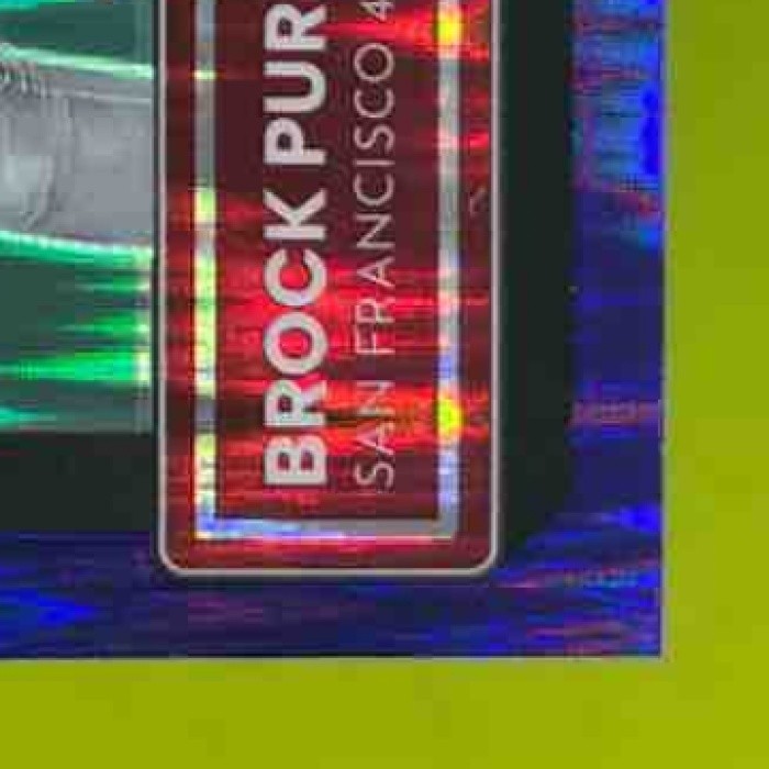2022 Panini Donruss Optic Brock Purdy Purple Shock #277 RC San Francisco 49ers