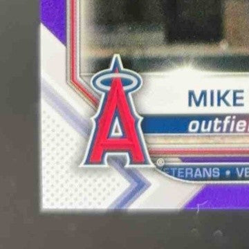 2021 Bowman Mike Trout Purple 9/250 #17 Los Angeles Angels