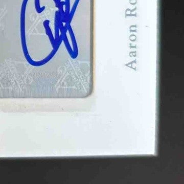 2007 UD Black Aaron Rowand Pure White Auto Printing Plates 1/1 Philadelphia