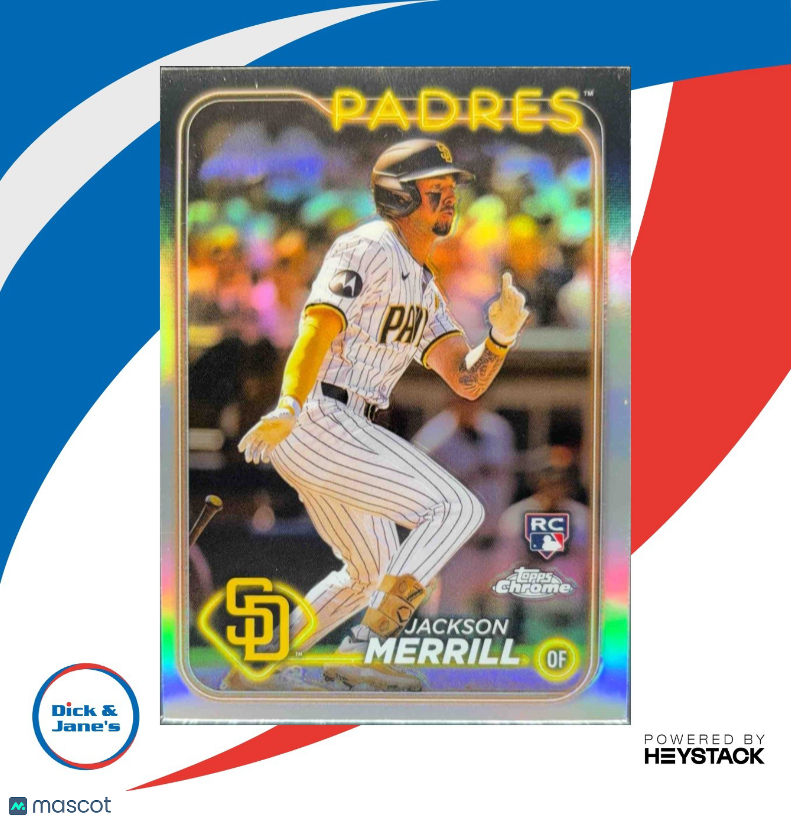 2024 Topps Chrome Jackson Merrill Refractor #207 RC San Diego Padres