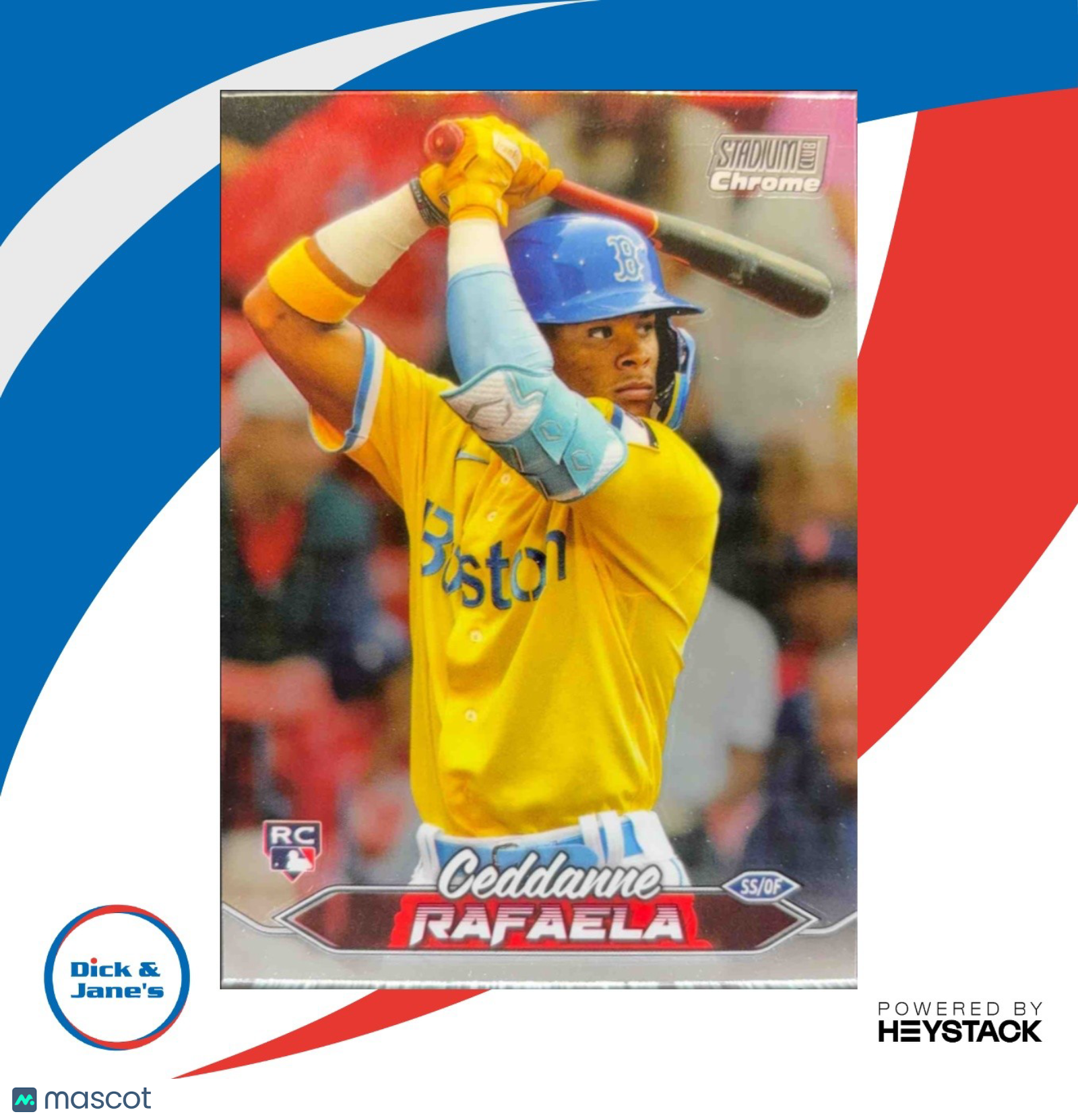 2024 Topps Stadium Club Ceddanne Rafaela Chrome #34 RC Boston Red Sox
