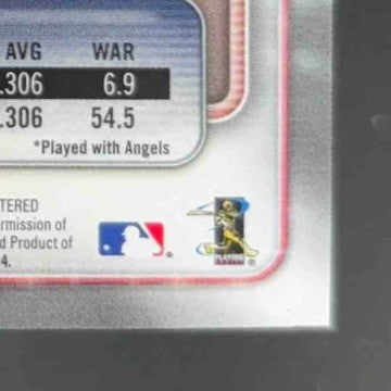 2018 Bowman Mike Trout Purple 217/250 #1 Los Angeles Angels