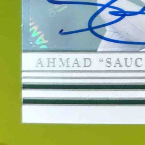 2022 Chronicles Ahmad "Sauce" Gardner Plates and Patches Rookie Auto /99 Jets