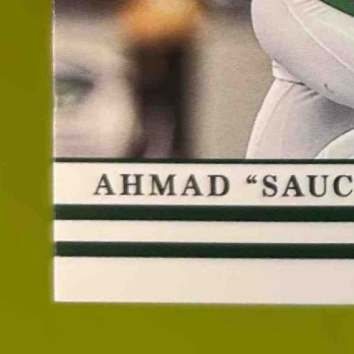 2022 Chronicles Ahmad "Sauce" Gardner Plates and Patches Rookie Auto /99 Jets