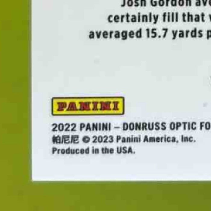 2022 Donruss Optic Tyquan Thornton Rookie Auto /50 #222 RC New England Patriots