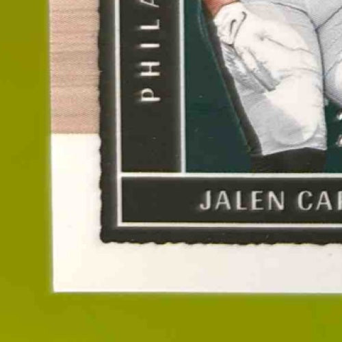 2023 Panini One Jalen Carter Blue /75 #303 Precision Rookie Patch Auto Eagles