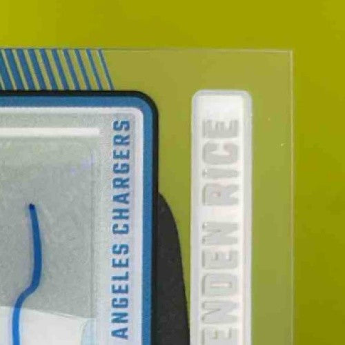 2024 Panini Clearly Donruss Brenden Rice Rated Rookie Auto #99 Chargers