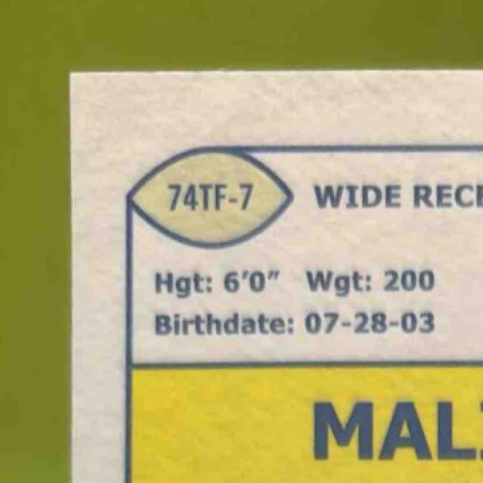 2024 Topps Chrome Malik Nabers 1974 Football X-Fractor RC New York Giants