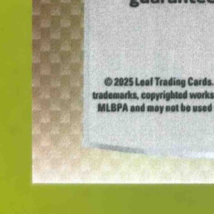 2025 Leaf Metal Rafael Flores Auto Prismatic Blue 5/25 #BA-RF1