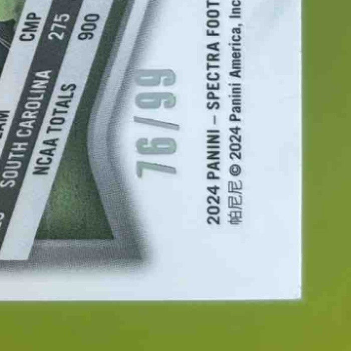 2024 Panini Spectra Spencer Rattler Celestial 76/99 #153 RC New Orleans Saints