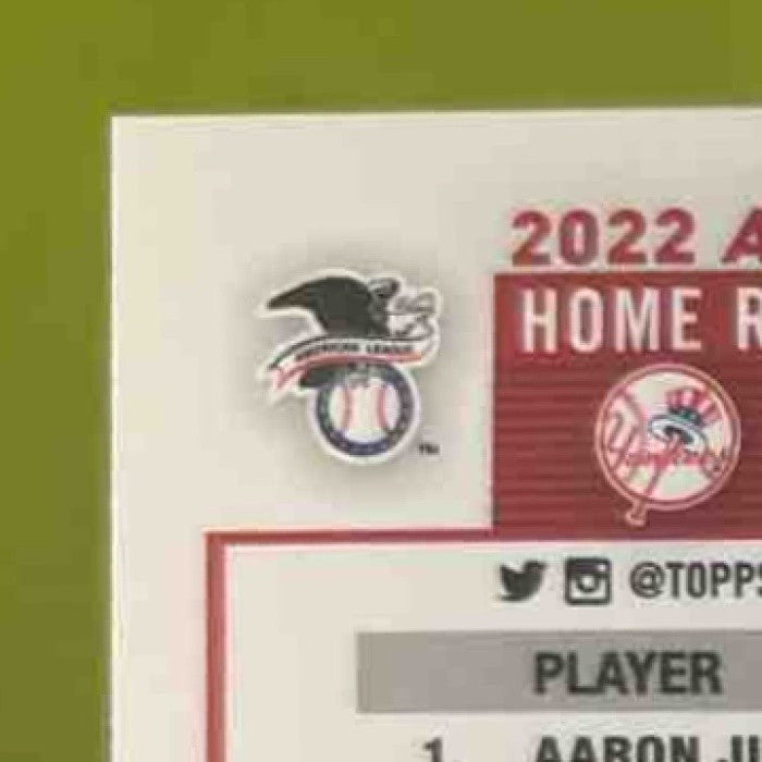 2023 Topps AL HRs Leaders (Aaron Judge Mike Trout Yordan Alvarez) /608