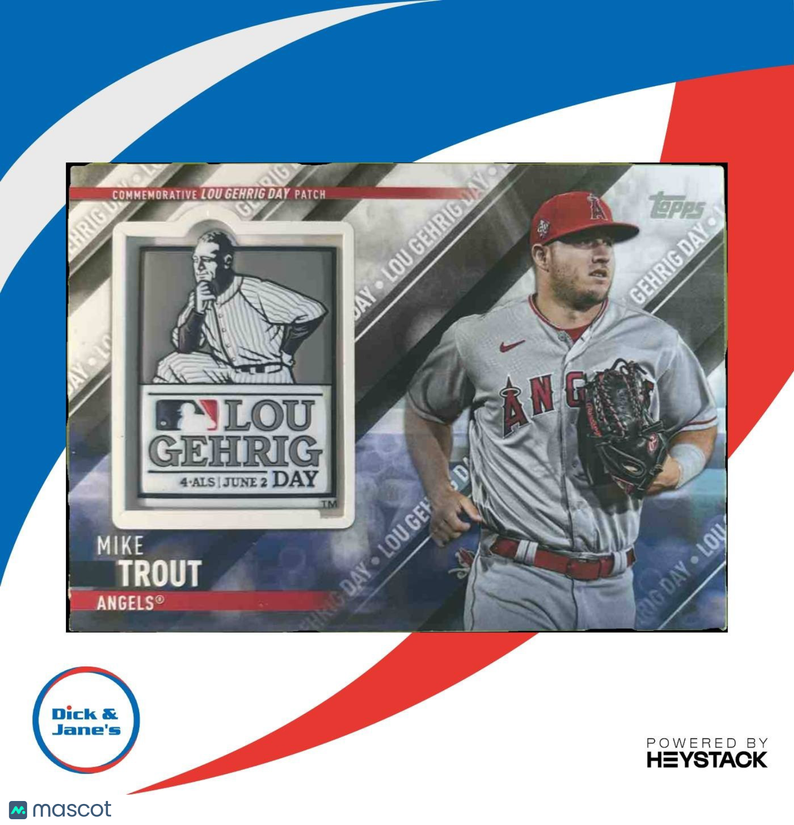 2022 Topps Update Mike Trout Commemorative Relics Los Angeles Angels
