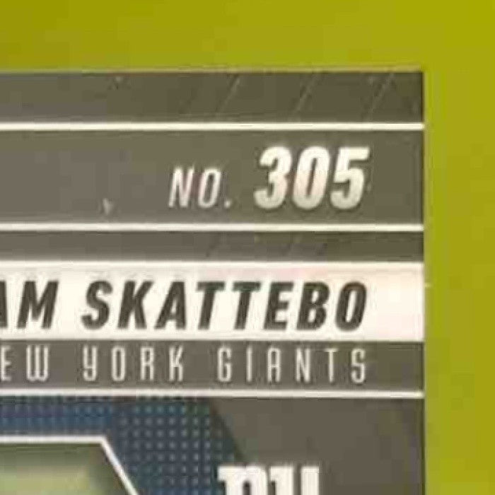 2025 Panini Mosaic Cam Skattebo Rookies Blue Prizm #305 RC New York Giants