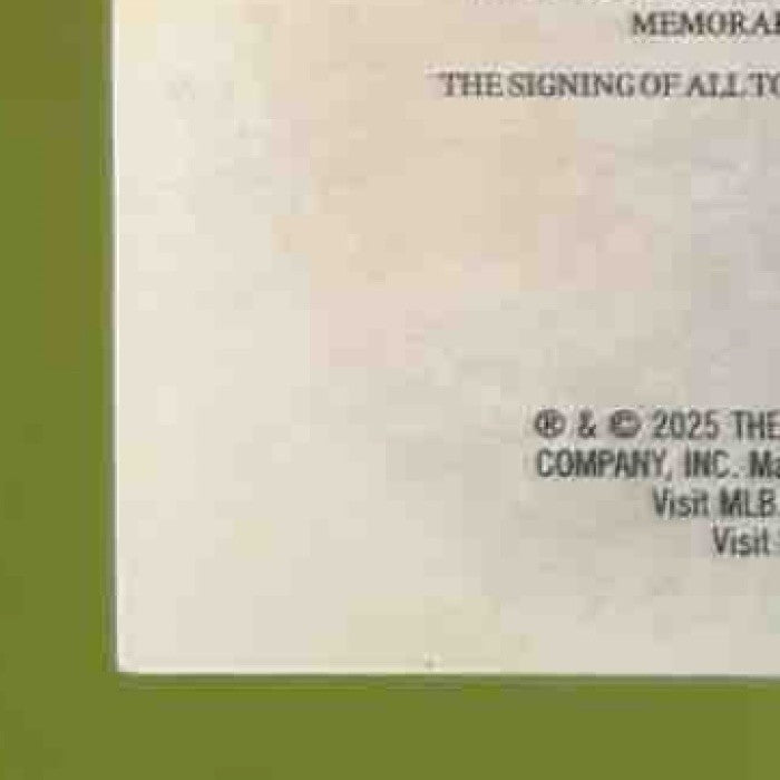 2025 Topps Holiday Kristian Campbell Player Auto Relic /25 MEM RC Boston Red Sox