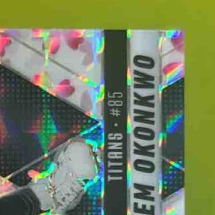2025 Mosaic Chigoziem Okonkwo Choice Cherry Blossom Prizm /20 Tennessee Titans
