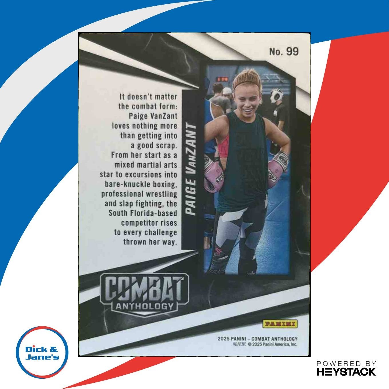 2025 Panini PFL Combat Anthology Paige VanZant Red /199 #99