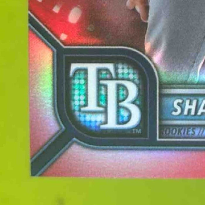 2022 Bowman Chrome Shane Baz Red Refractor 2/5 #66 RC Tampa Bay Rays