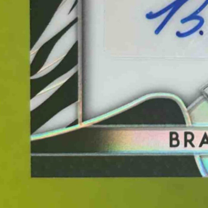 2019 Panini Prizm Brandon Lowe Rookie Auto Zebra Stripes /99 RC Tampa Bay Rays