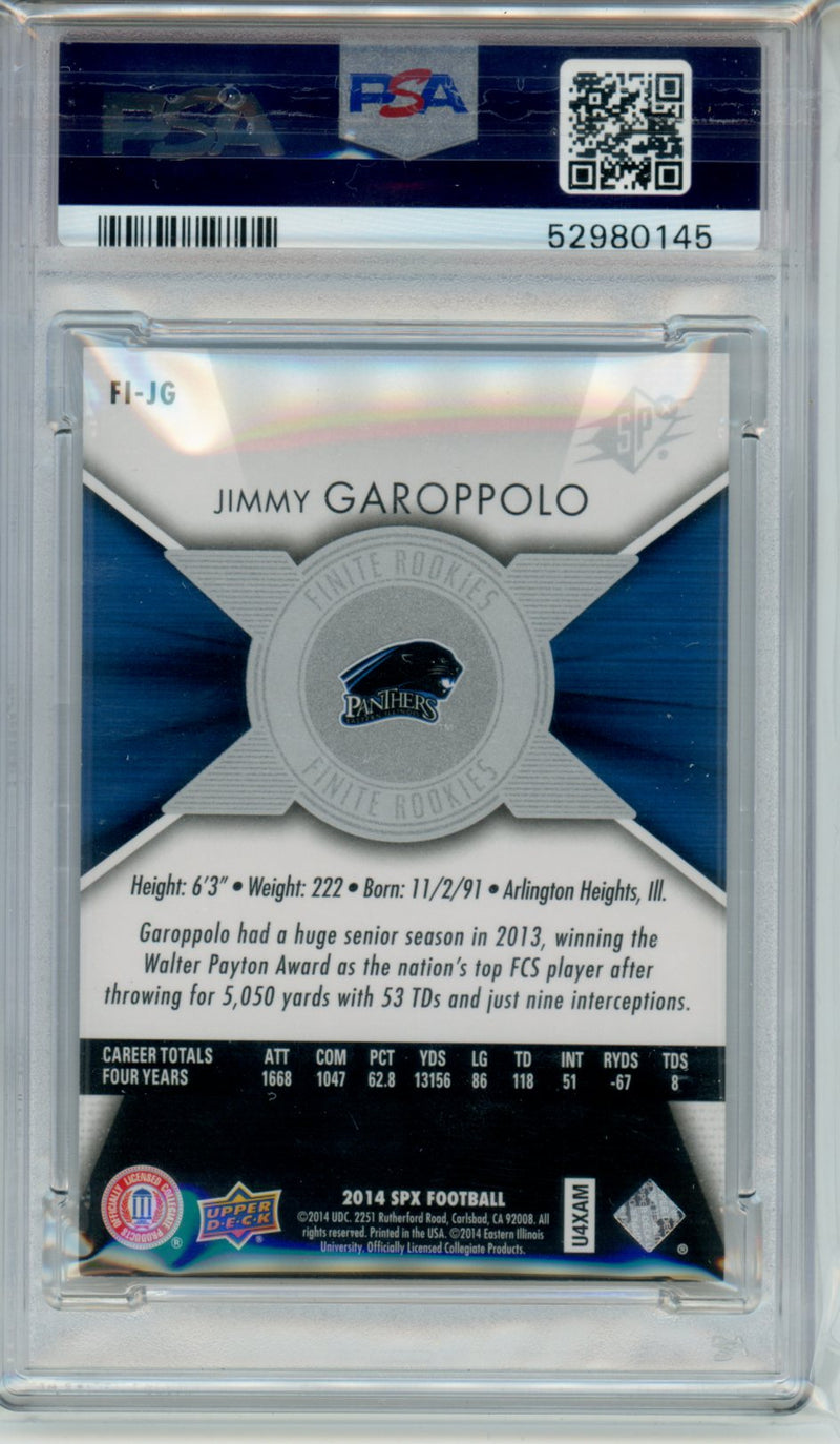 2014 SPX Finite Rookies Jimmy Garoppolo